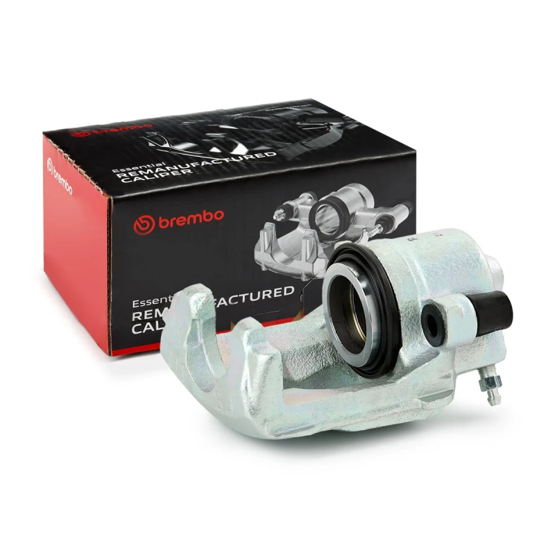 Image of BREMBO F 85 149 Brake caliper ESSENTIAL LINE Front Axle Right, without holder Grey Cast Iron Brake Caliper (78)