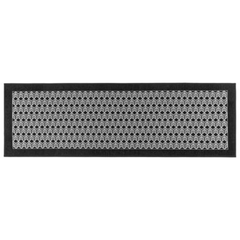Image of JVL JVL Allure Machine Washable Entrance Runner Doorma Runners 50x150cm Black 72512403000