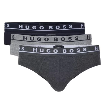 Image of Boss Three Pack Of Briefs - Grey