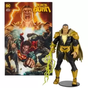 image of DC Direct Black Adam 7 Action Figure with Comic - Black Adam