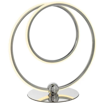 Image of Endon Eterne - LED Table Light Chrome Plate & White Silicone