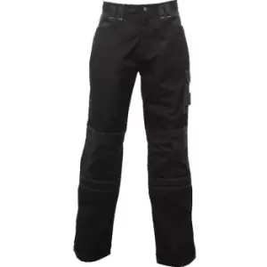 image of Regatta TRJ335 Holster Mens Black 44R Hardwear Trousers - Black