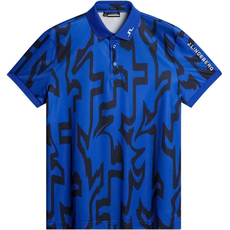 Image of J Lindeberg Tour Tech Polo Shirt Mens - Blue Blue L