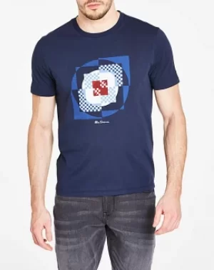 image of Ben Sherman Square Target T-Shirt Long