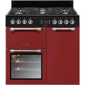 Image of Leisure CK90F232R 90cm Cookmaster Dual Fuel Range Cooker - Red