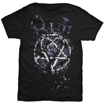 Image of HIM - Crows Unisex Medium T-Shirt - Black