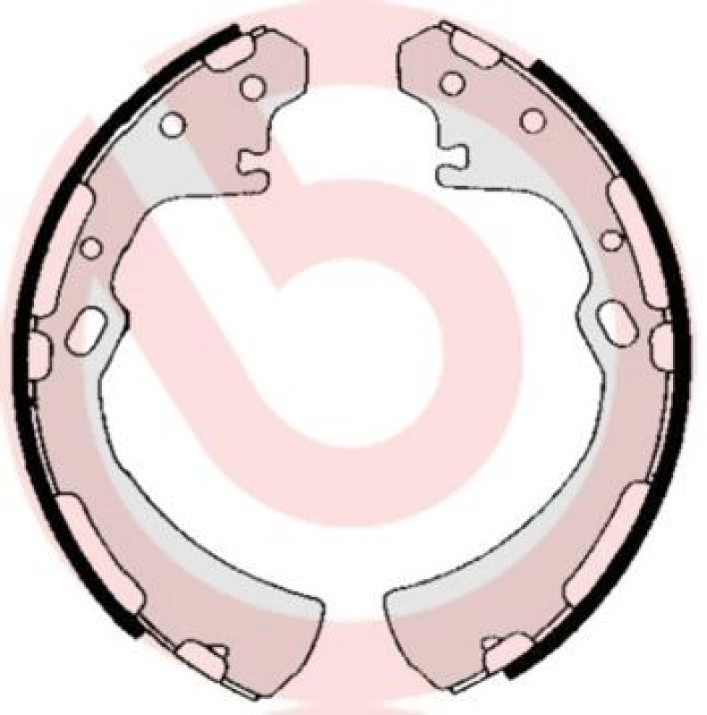 Image of BREMBO Brake Shoe Set BREMBO S 56 515