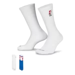 Image of Nike Everyday Plus Cushioned Crew Socks (2 Pairs) - Multi