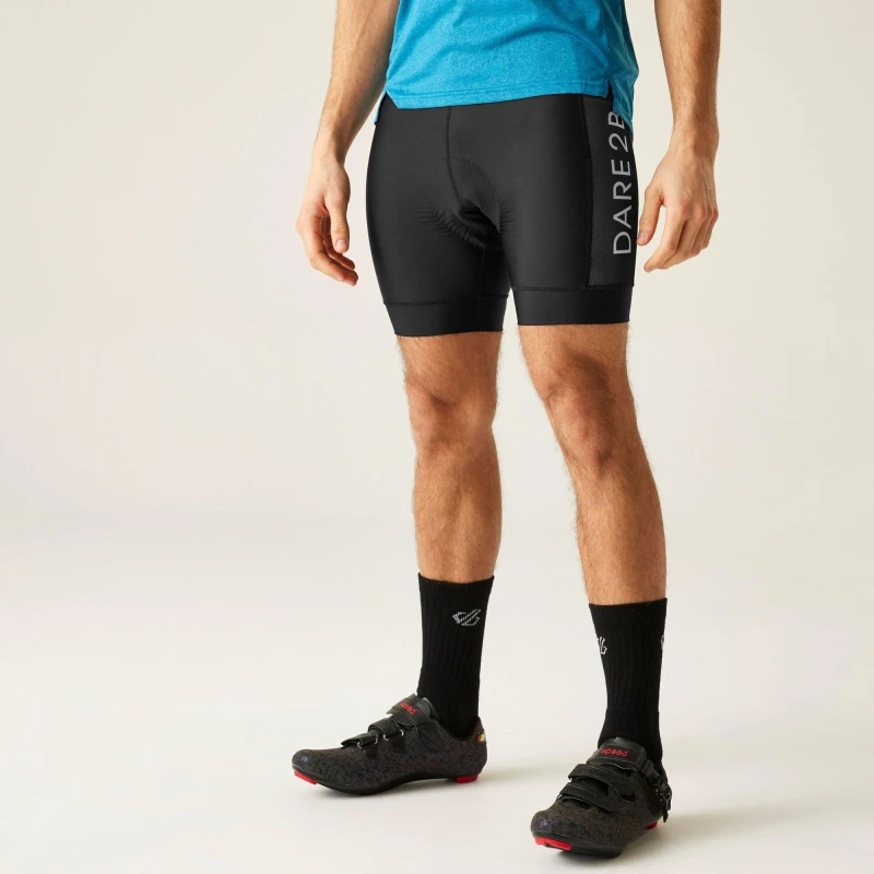 Image of Dare 2b Dare 2b Men 'Ecliptic II' Reflective Cycling Shorts in Jet Black Size: 3X-Large Jet Black XXXL Male 5059404392407