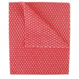 image of 2Work Economy Cloths Red 42X35CM Pack of 50 CCRC42BDI