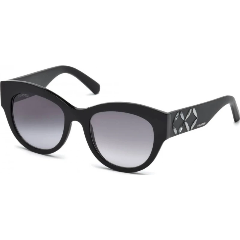 Image of Swarovski Swarovski SK-0127-01B Sunglasses in Black One Size Unisex 664689834396