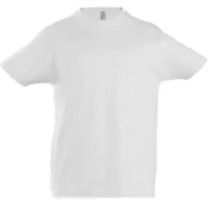 Image of SOLS Kids Unisex Imperial Heavy Cotton Short Sleeve T-Shirt (6yrs) (White)