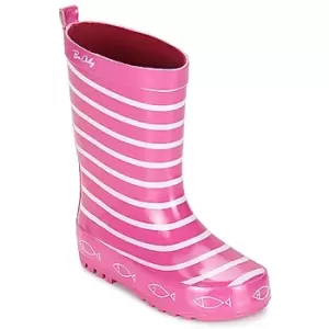 Image of Be Only TIMOUSS Girls Childrens Wellington Boots in Pink.5 toddler,5 toddler,5.5 toddler,11.5 kid,13 kid,1 kid,2 kid