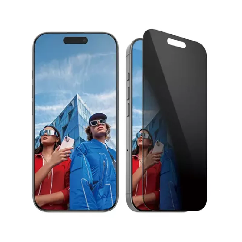 Image of PanzerGlass Privacy Glass Screen Protector for iPhone 16 Pro - UltraWide Fit - Transparent