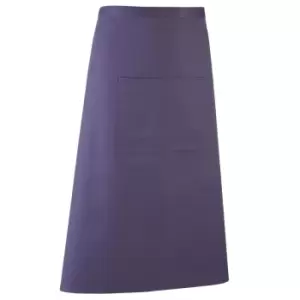 image of Premier Unisex 'colours' Bar Apron / Workwear (long Continental Style) (pack Of 2) (one Size, Purple)