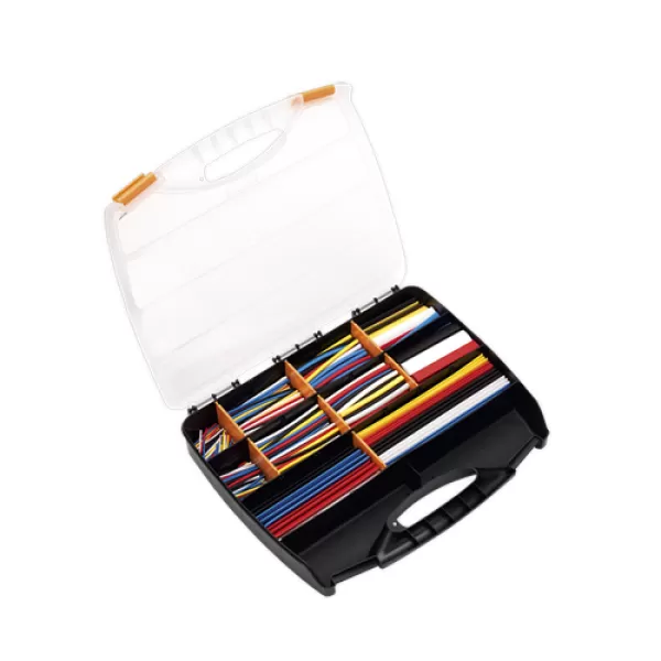 Image of Sealey HST590MC Heat Shrink Tubing 590pc Mixed Colours 50, 100, 150 & 200mm