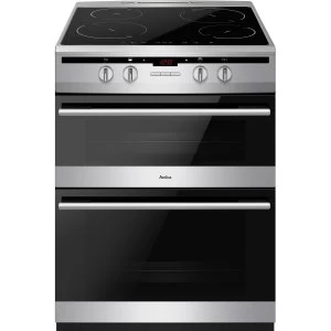 image of Amica AFN6550SS Double Oven Induction Hob Electric Cooker