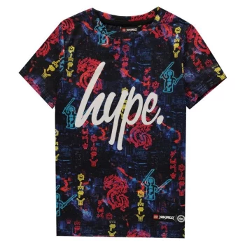 image of Hype x LEGO Ninjago City T Shirt - Black/Red