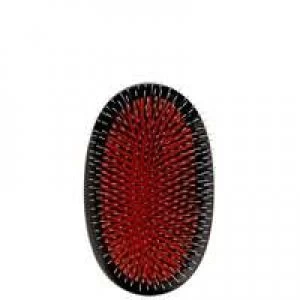 image of Mason Pearson Boar Bristle and Nylon Large Military Brush Dark Ruby BN1M