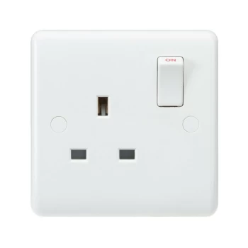 Image of Curved Edge 13A 1G SP Switched Socket - Knightsbridge