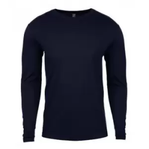 Image of Next Level Mens Long-Sleeved T-Shirt (M) (Midnight Navy)