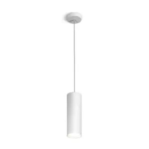 Image of Tube Slim Pendant Light White - White Finish, 1x GX53