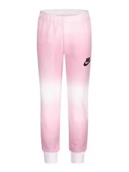 image of Boys, Nike Kids Girls Printed Club Jogging Bottoms, Light Pink, Size 3-4 Years