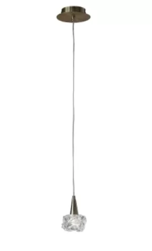 Image of Maremagnum Ceiling Pendant 1 Light G9, Antique Brass