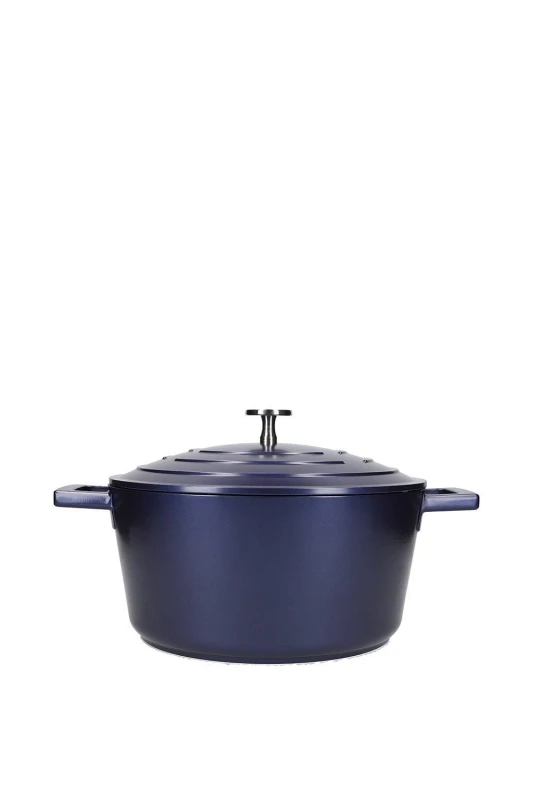 Image of Masterclass Casserole Dish Metallic Blue 4Ltr