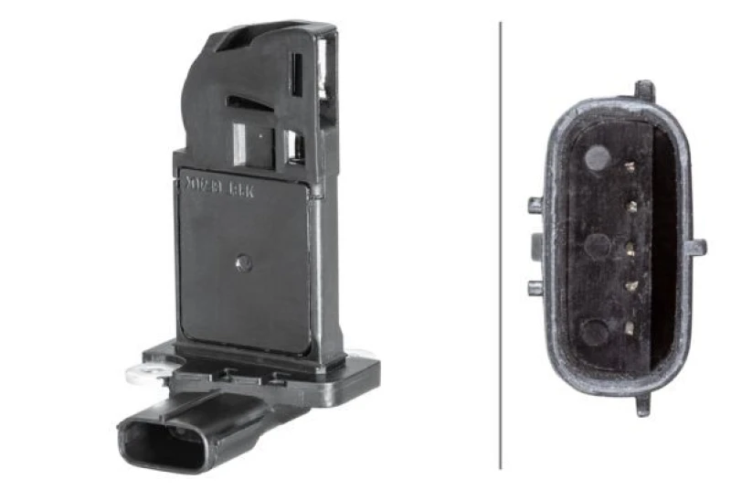Image of HELLA Mass air flow sensor HELLA 8ET 358 095-101