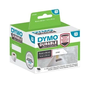 Image of Dymo 2112284 Black on White Label Tape 19mm x 64mm