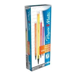 image of Paper Mate Non Stop Automatic Pencil 0.7mm HB Lead Assorted Neon