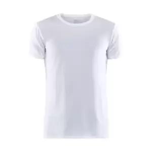 Image of Craft Mens Essential Core Dry Short-Sleeved T-Shirt (XXL) (White)