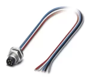 Phoenix Contact Sacc-E-M8Ms-5Con-M10/0,5 Dn Sensor Cord, 5P, M8 Plug-Free End, 0.5M