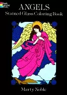 Image of angels stained glass coloring book