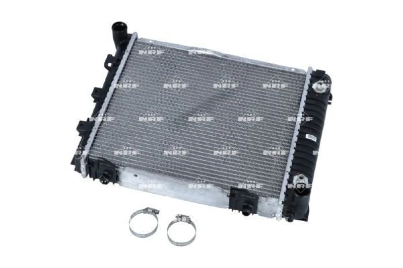 Image of NRF 507676 Engine radiator EASY FIT Brazed cooling fins, Aluminium, with mounting parts Aluminium Radiator,engine cooling (470)