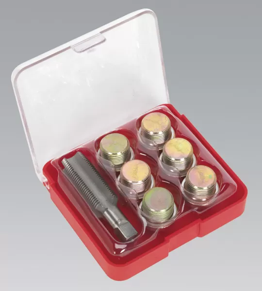 image of Genuine SEALEY VS620 Oil Drain Plug Thread Repair Set - M20