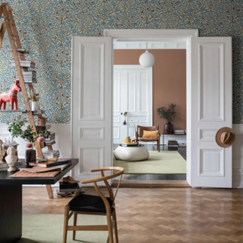 Image of Galerie Apelviken 2 Blue Apples & Pears Smooth Wallpaper