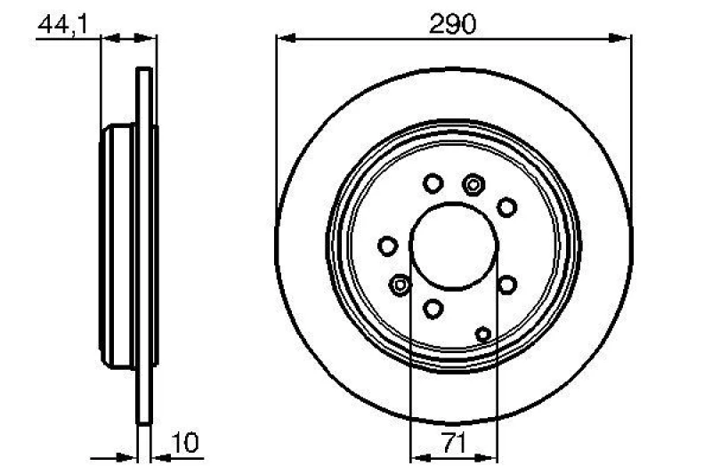 Image of Brake disc Bosch 0 986 478 556