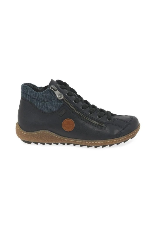 Image of Rieker 'Jaida' Ankle Boots Navy