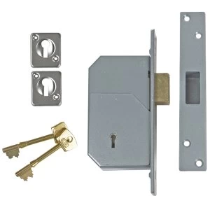 image of Union 3G110 C Series 5 Detainer Deadlock 73mm Satin Brass