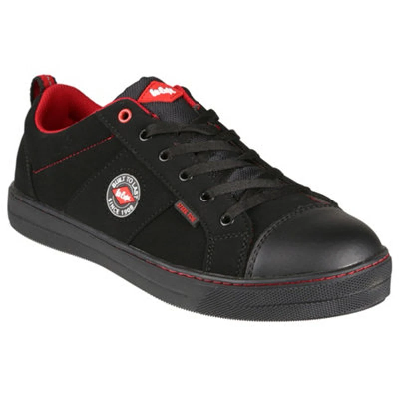 Image of Lee Cooper Workwear Lee Cooper Workwear Retro Baseball SB SRA Safety Shoes in Black Size: 3 Black 3 Unisex 5050217238678