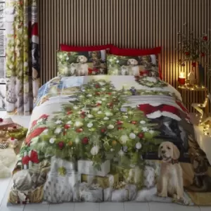 Image of Fusion Tree Duvet Cover & Pillowcase Set MultiColoured