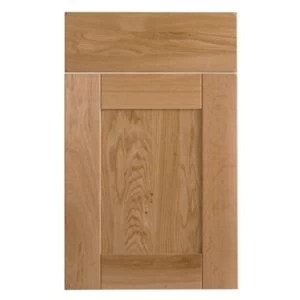 Image of Cooke Lewis Chesterton Solid Oak Drawerline door drawer front W450mm Set of 2