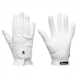 image of Roeckl Grip Junior Gloves - White