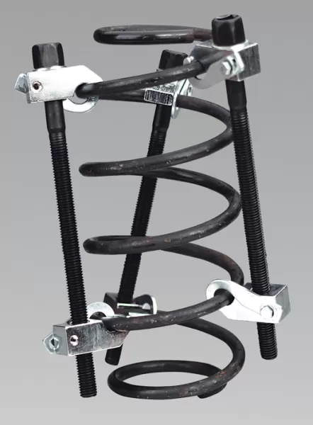 Image of Genuine SEALEY AK384 Coil Spring Compressor 3pc with Safety Hooks