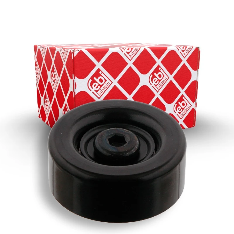 Image of FEBI BILSTEIN 33180 Idler Pulley with screw Metal Deflection/Guide Pulley,v-ribbed belt (312)