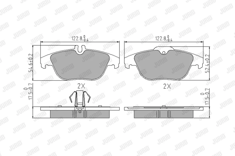 Image of Brake pad set JURID 573735J