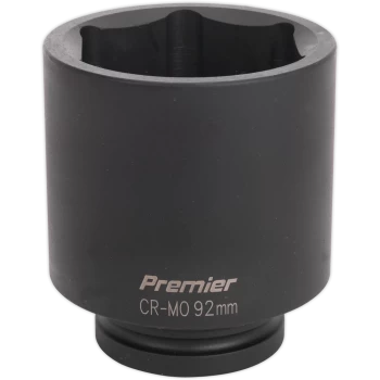 Image of Sealey 1" Drive Deep Hexagon Impact Socket Metric 1" 92mm