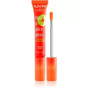 image of NYX Professional Makeup This Is Juice Gloss Hydrating Lip Gloss Shade 04 - Guava Snap 10 ml